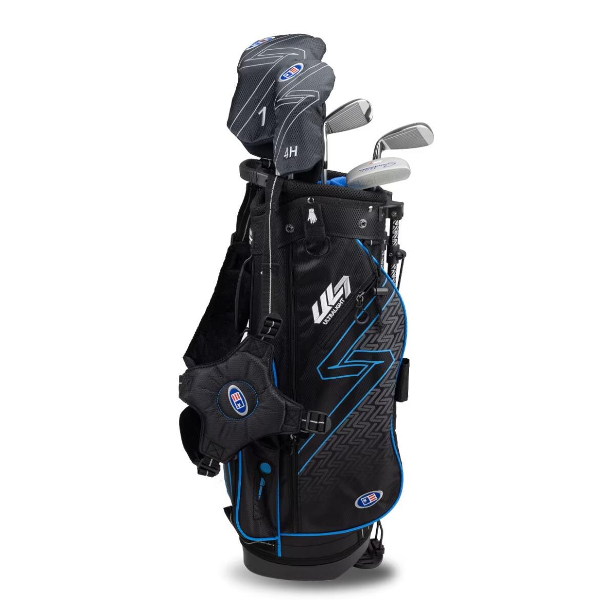 UL7 Ultralight 48 Set de 5 Palos con Bolsa Negro/Azul Claro US Kids - Azul / Gris Azul / Gris-3