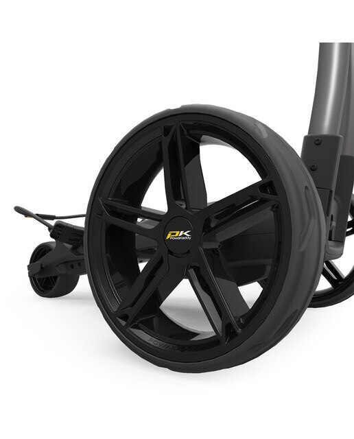 Carro eléctrico de golf FX3 Gun Metal Batería Lithium Extendido 260wh PowaKaddy Cinzento / Preto-3