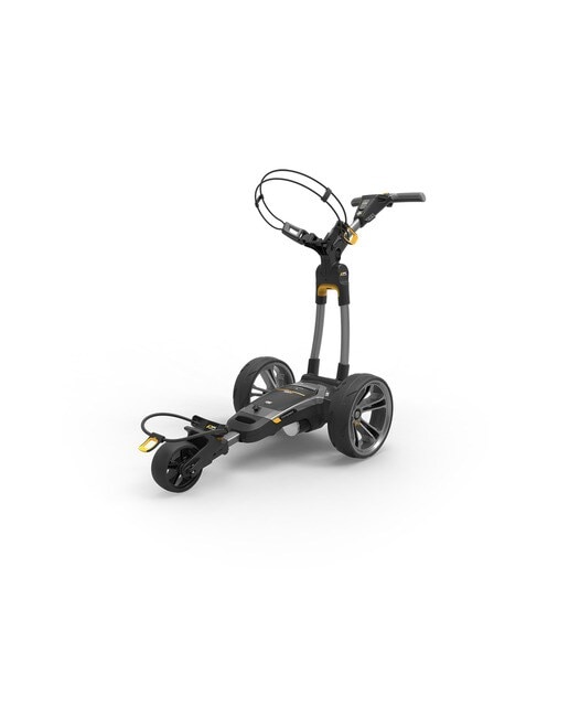 Trolley Elétrico de Golf CT6 EBS com Bateria de Lítio Alargada 260 wh - Gun Metal Cinzento / Preto-1