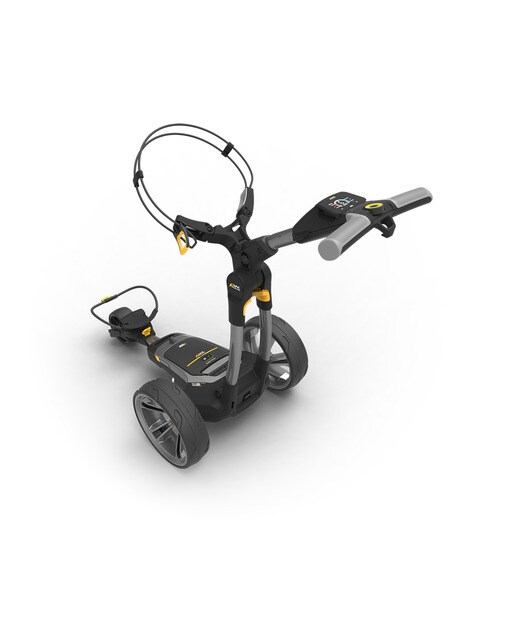 Trolley Elétrico de Golf CT6 EBS com Bateria de Lítio Alargada 260 wh - Gun Metal Cinzento / Preto-2