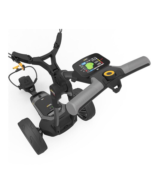 Carro eléctrico de golf CT8 GPS Gun Metal Batería Lithium Standard 220wh PowaKaddy Cinzento / Preto-11