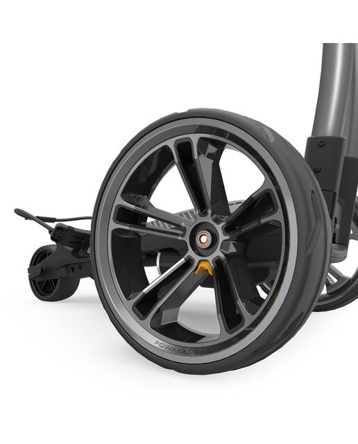 Trolley Elétrico de Golf CT8 GPS EBS com Bateria de Lítio Alargada 260 wh - Gun Metal Cinzento / Preto-3