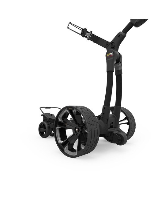 Carro eléctrico de golf RX1 GPS Remote Black Batería Lithium Extendida 295 Wh PowaKaddy Preto-7