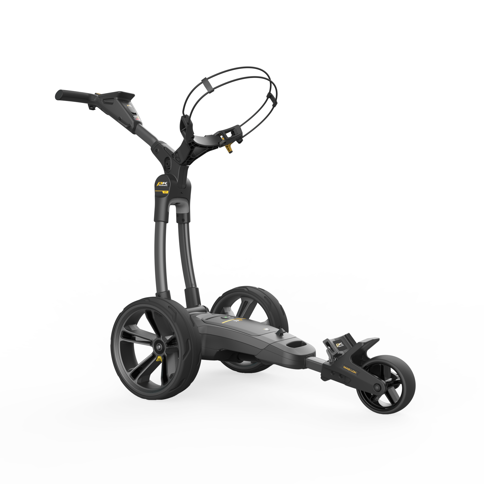Carro de golf elétrico CT10 GPS EBS bateria XL Powakaddy Cinzento / Preto-2