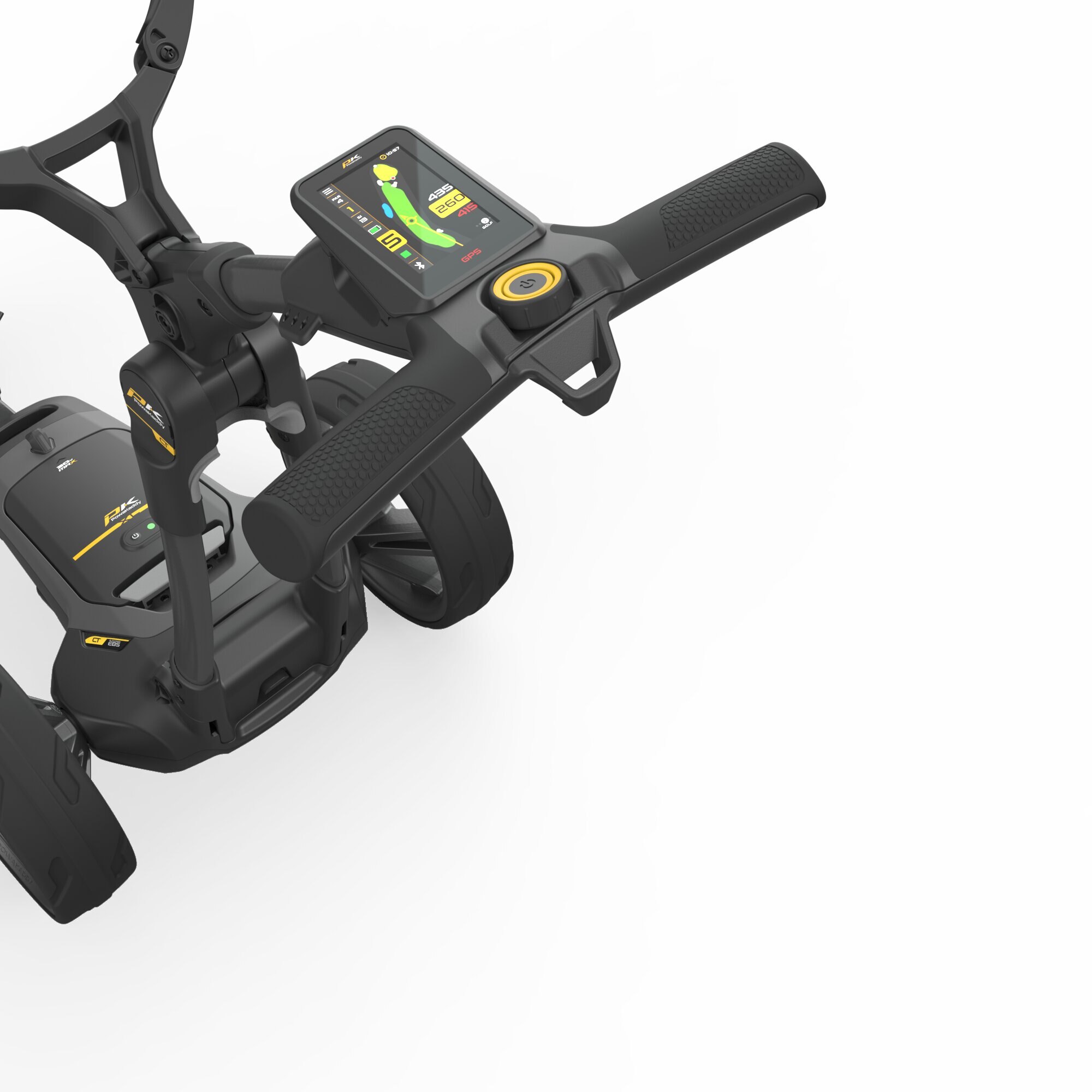 Carro de golf elétrico CT10 GPS EBS bateria XL Powakaddy Cinzento / Preto-3
