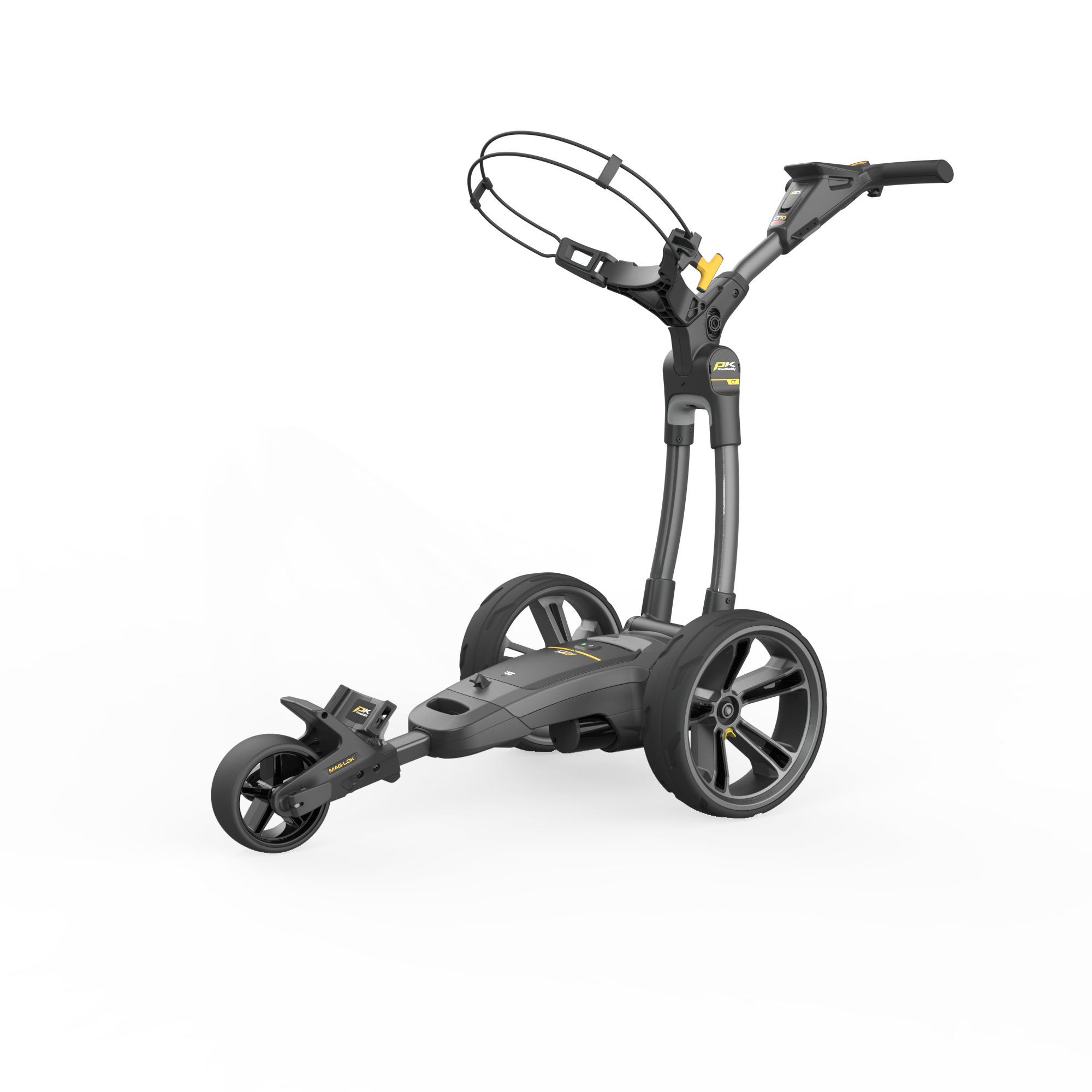 Carro de golf elétrico CT10 GPS EBS bateria XL Powakaddy Cinzento / Preto-5
