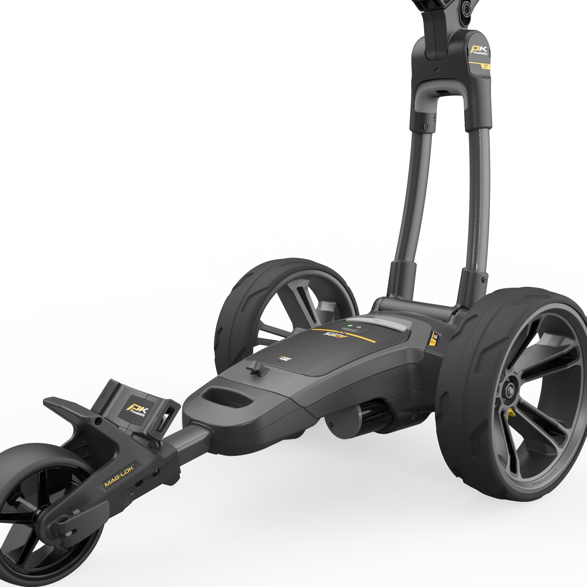 Carro de golf elétrico CT10 GPS EBS bateria XL Powakaddy Cinzento / Preto-7