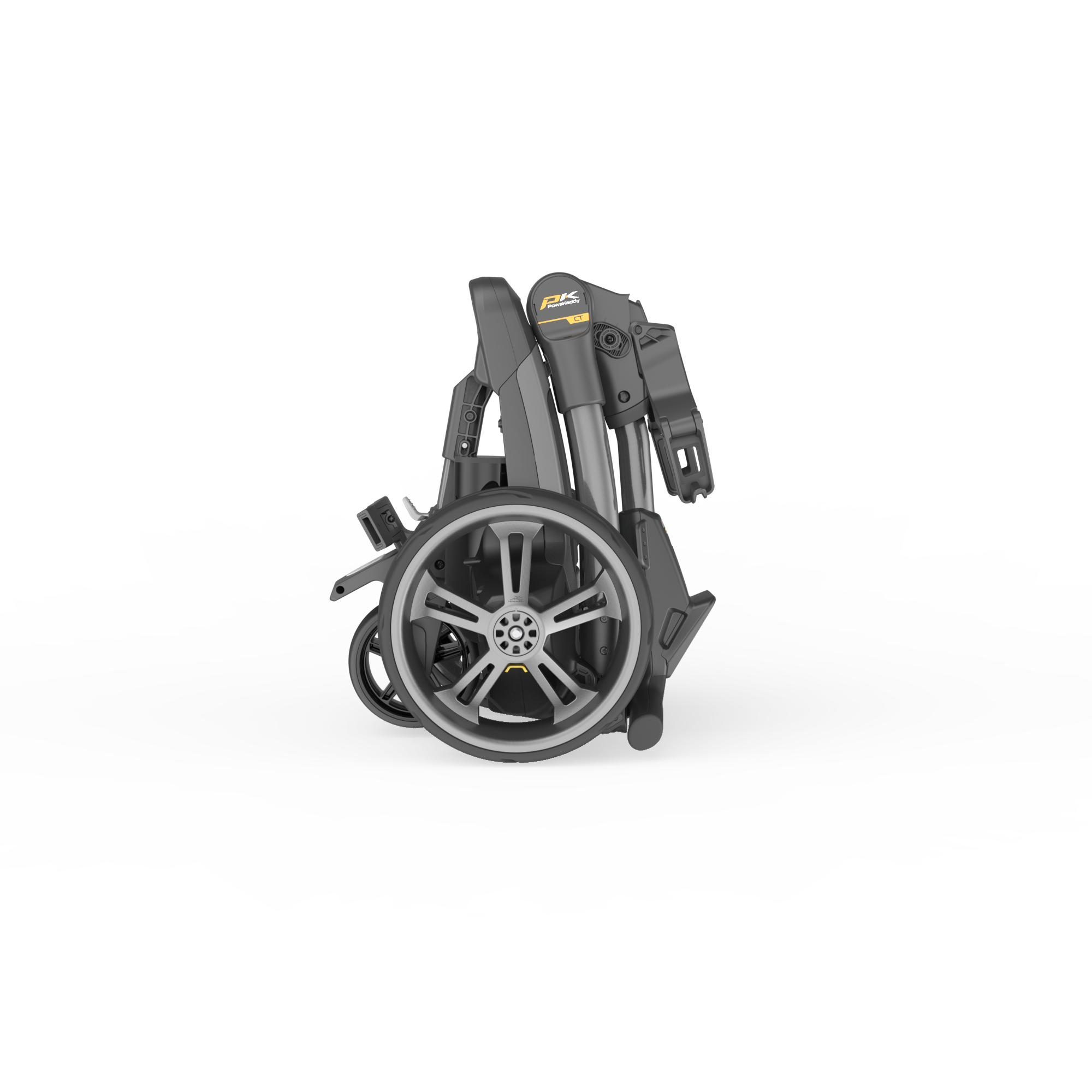 Carro de golf elétrico CT10 GPS EBS bateria XL Powakaddy Cinzento / Preto-9