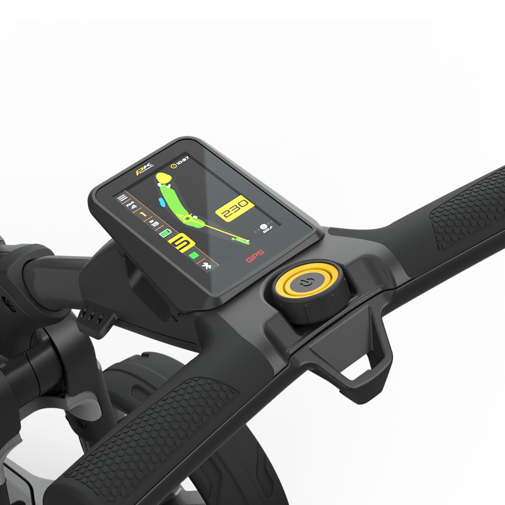Carro de golf elétrico CT10 GPS EBS bateria XL Powakaddy Cinzento / Preto-11
