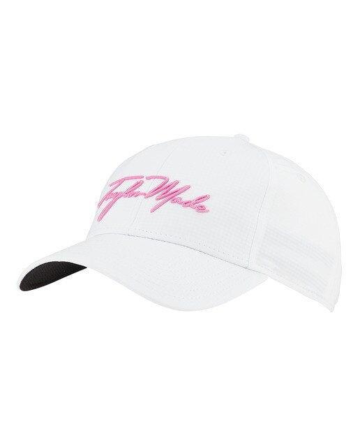 Boné de Golf Script Seeker 2023 Branco / Rosa-1