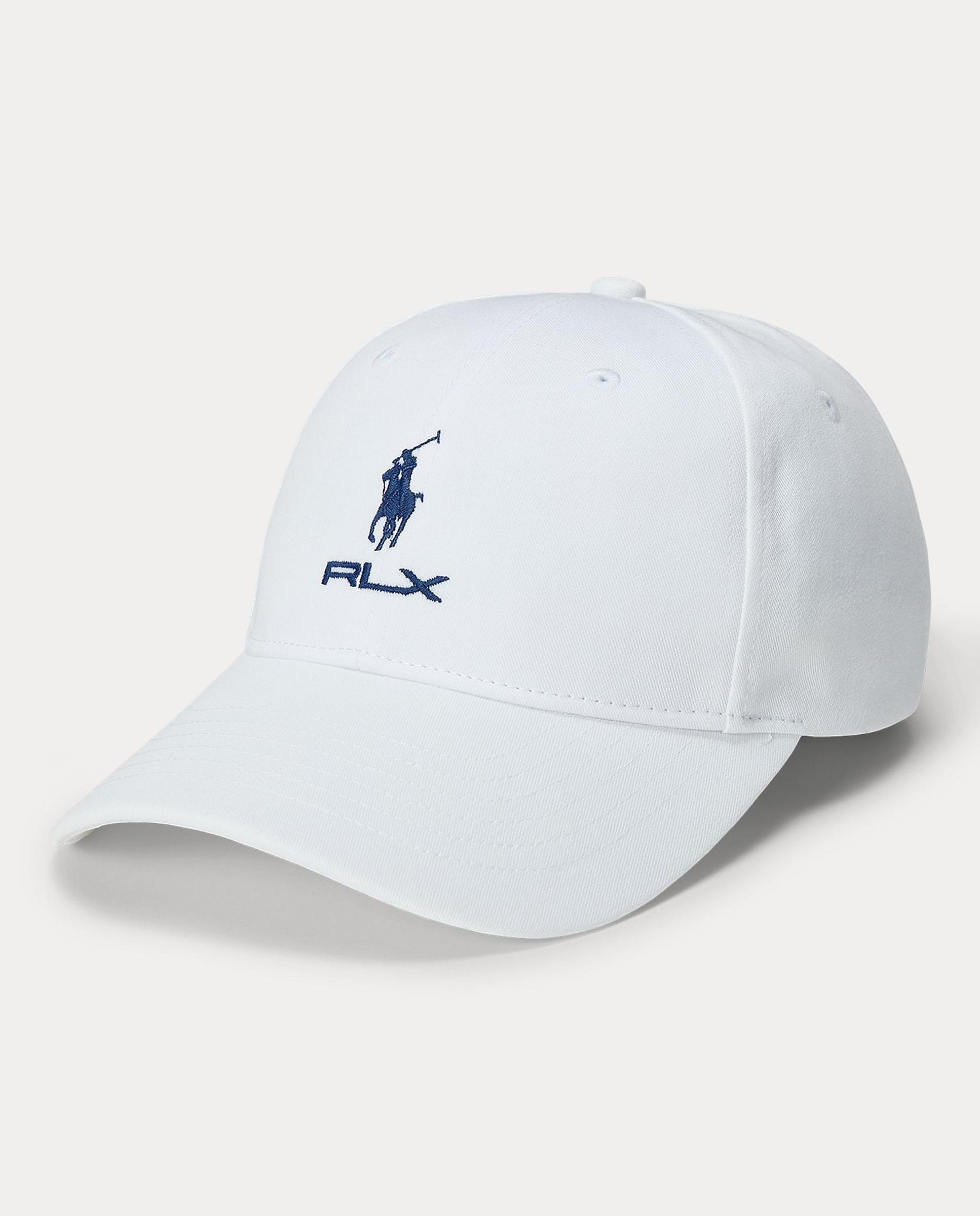 Imagen 0 de Gorra de hombre de algodón con logotipo Ralph Lauren Blanco