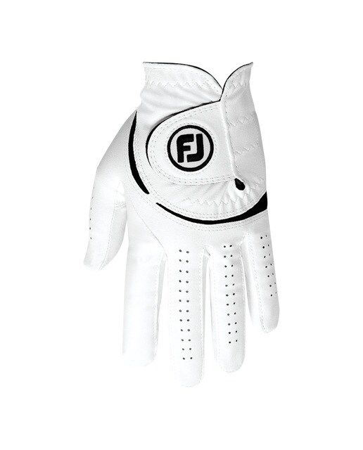 Luva de golfe para destro WeatherSof Branco-1