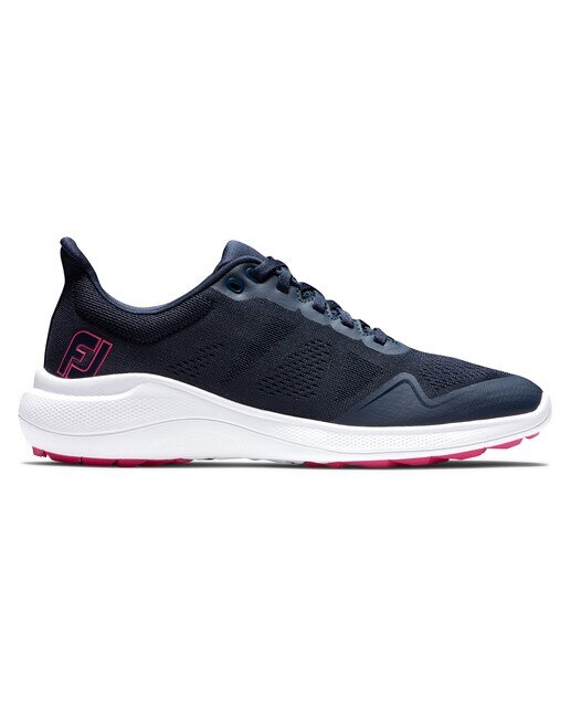 Sapatilhas de golfe de mulher FJ Flex Athletic Footjoy Azul-marinho / Branco-1