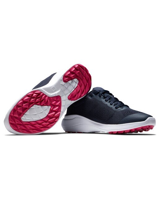 Sapatilhas de golfe de mulher FJ Flex Athletic Footjoy Azul-marinho / Branco-6