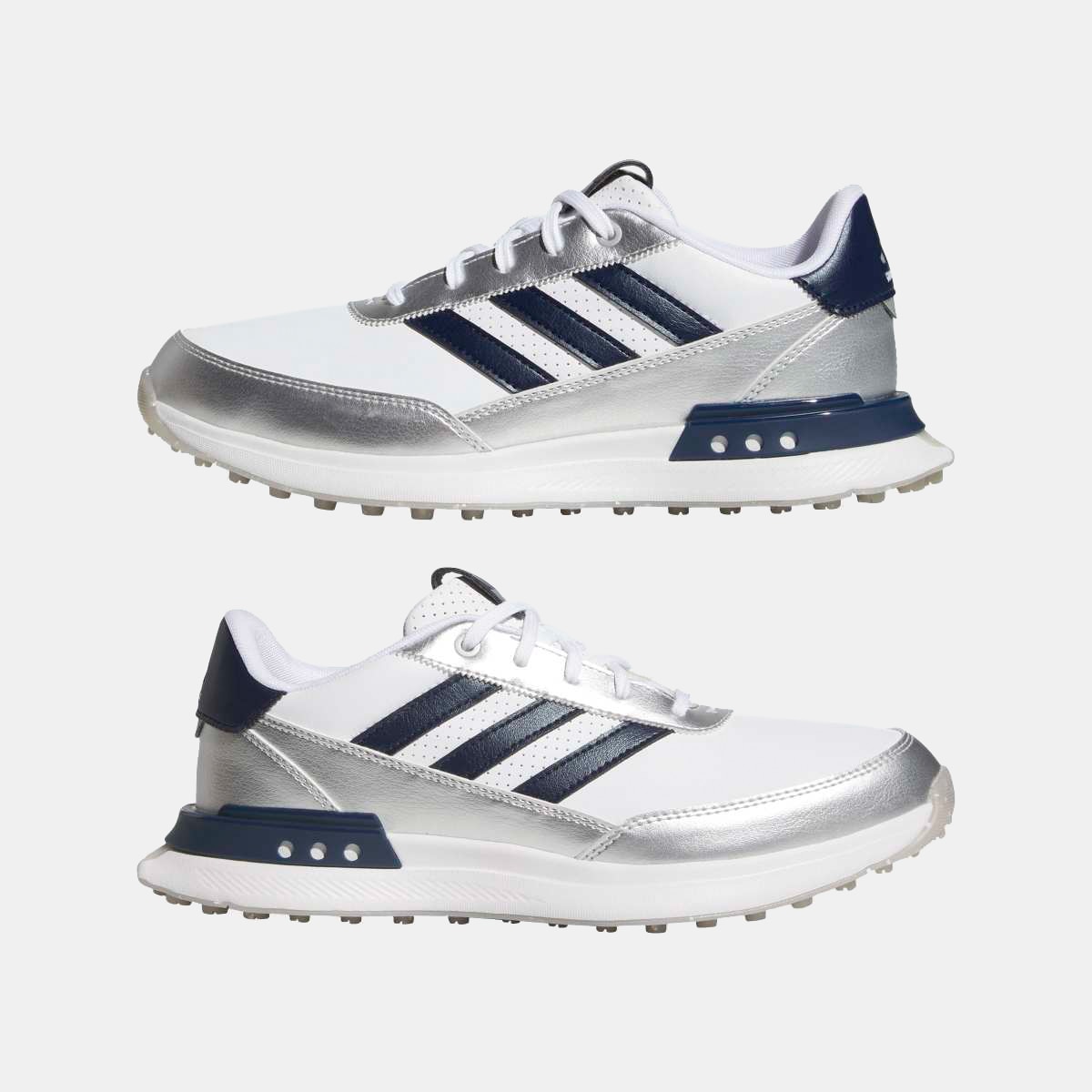 Sapatilhas de Golf de Mulher Leather Spikeless Golf Shoes Branco-11