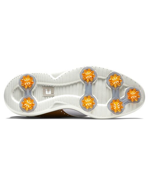 Sapatilhas de golfe de homem FJ Traditions Footjoy Branco / Laranja-6