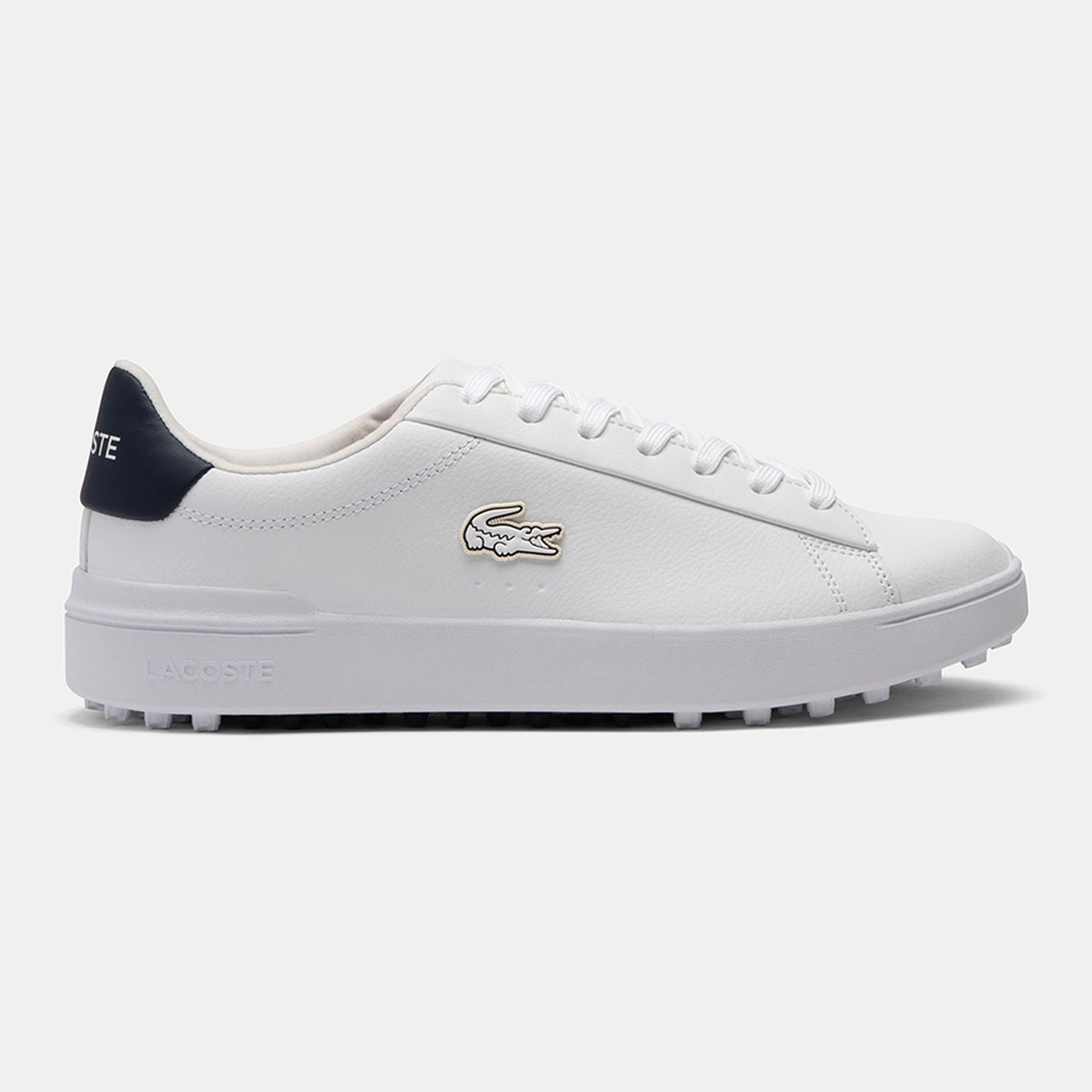 Lacoste - Zapatos de golf de hombre Carnaby Golf de piel en blanco.