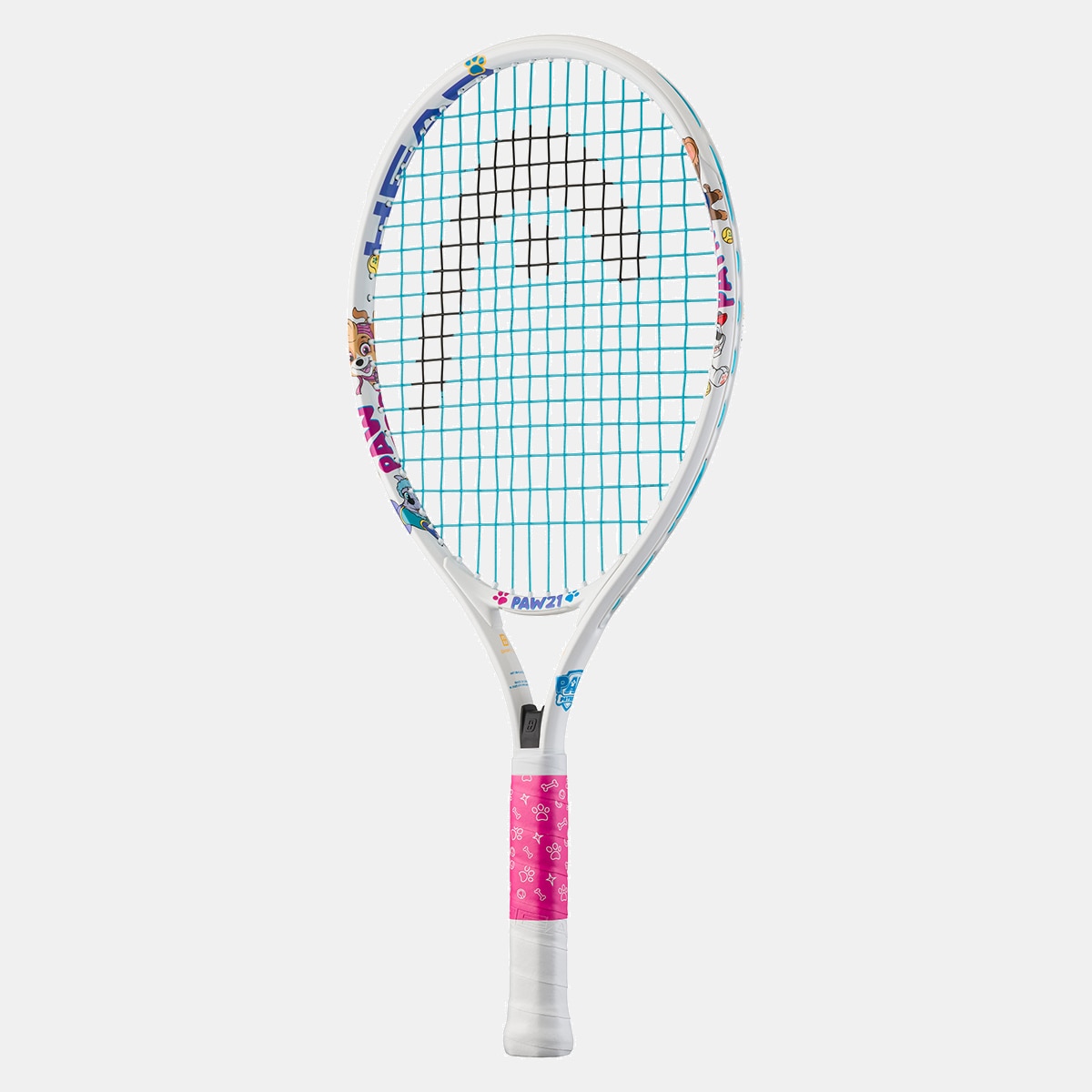 Raquete de Ténis Junior Paw 21 - Branco Branco / Estampado-2