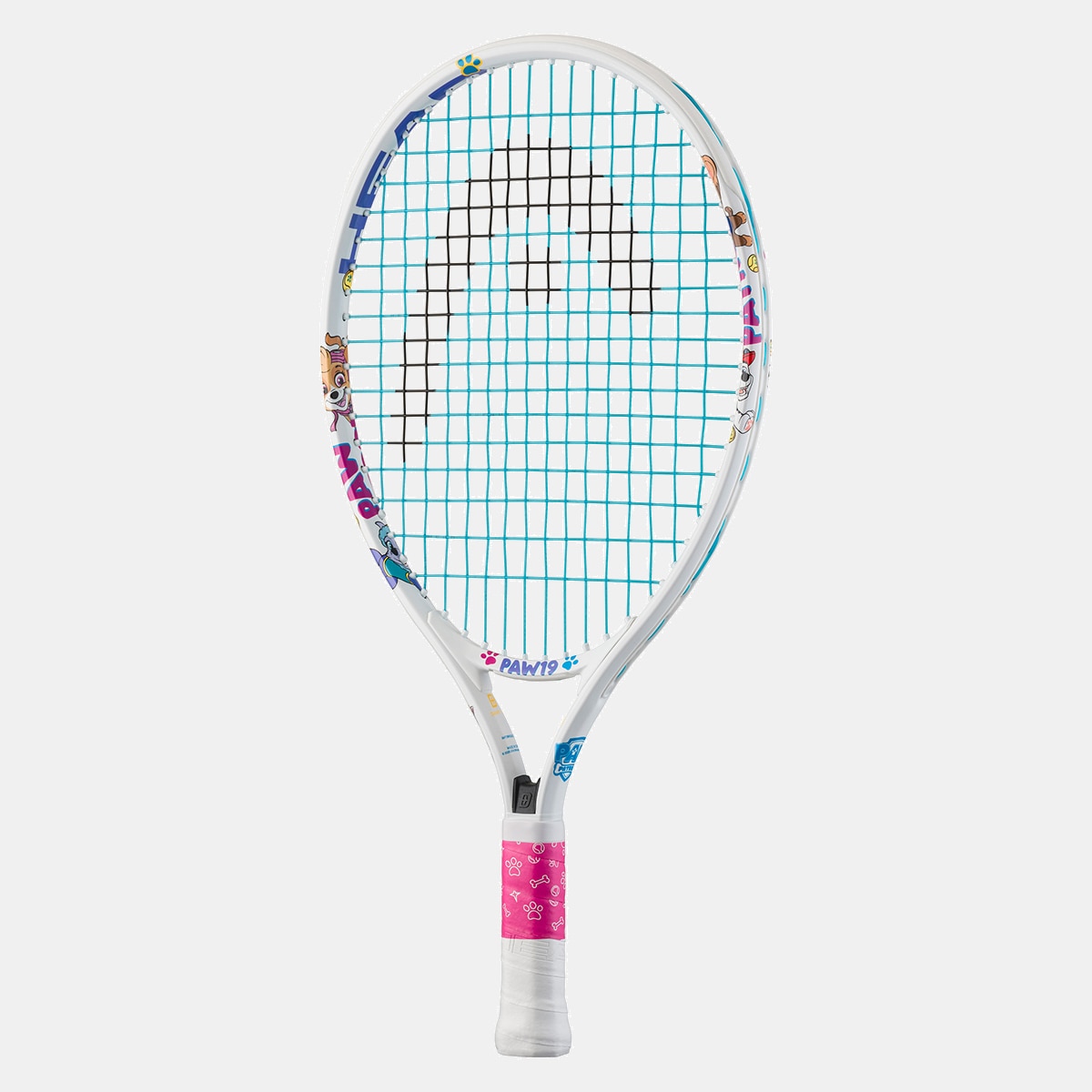 Raquete de Ténis Junior Paw 19 - Branco Branco / Estampado-2