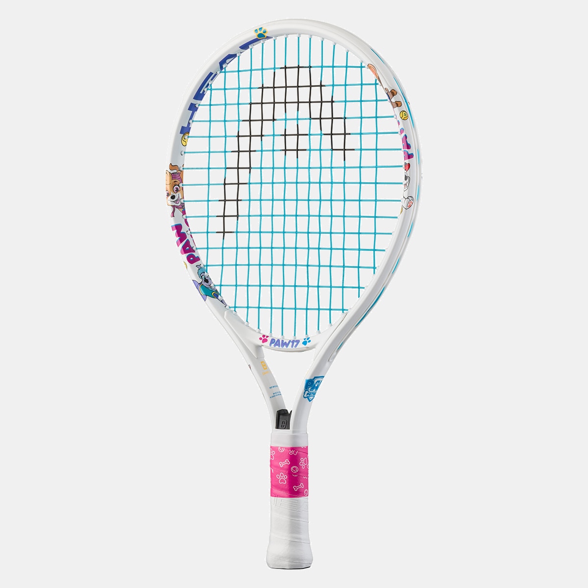 Raquete de Ténis Junior Paw 17 - Branco Branco / Estampado-2