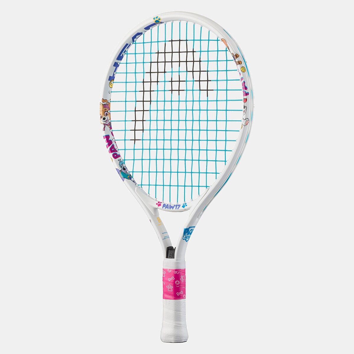 Raquete de Ténis Junior Paw 17 - Branco Branco / Estampado-2