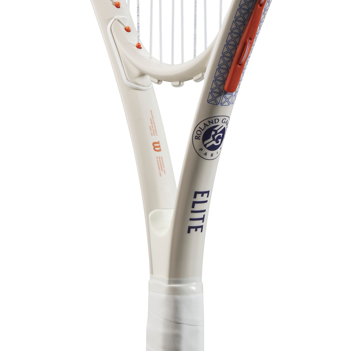 Raquete de Ténis Roland Garros - Elite Branco / Laranja-6