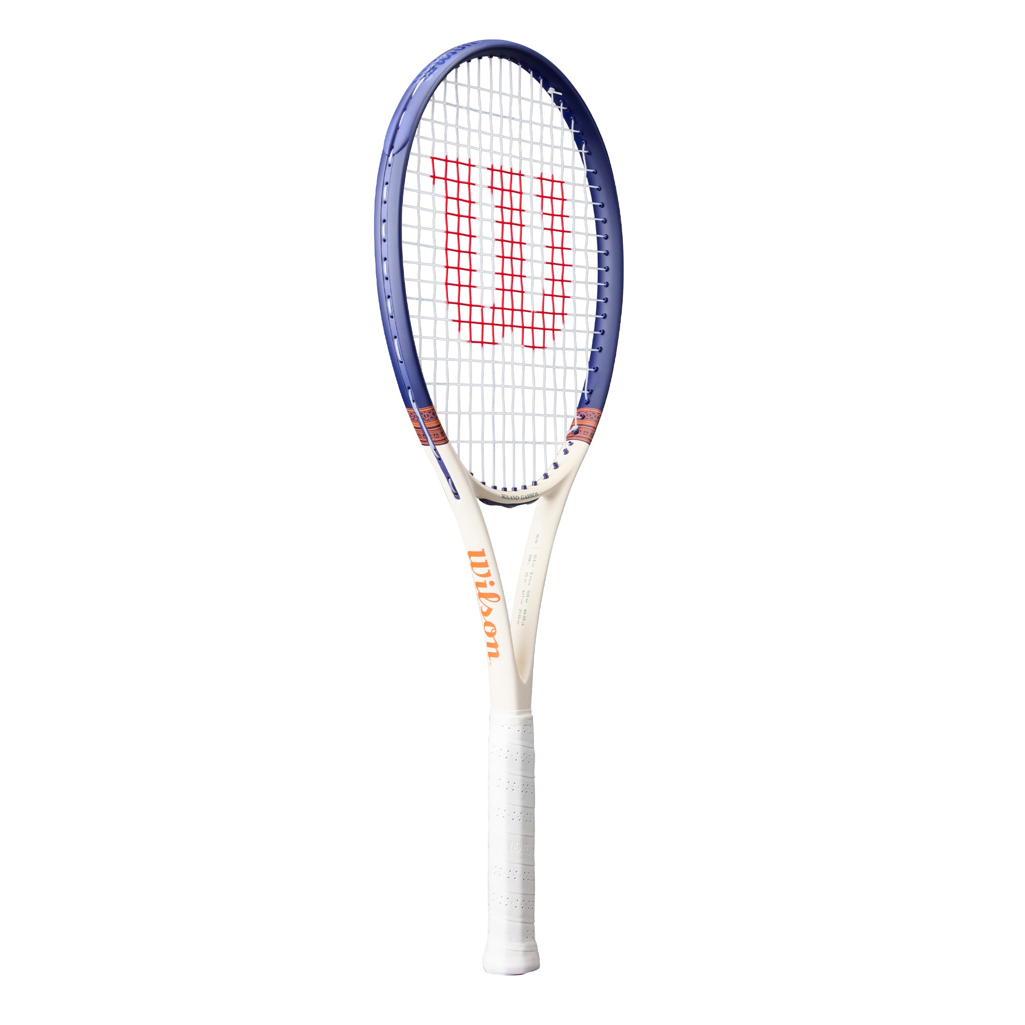 Raquete De Ténis Roland Garros Triumph Wilson Branco / Azul-2