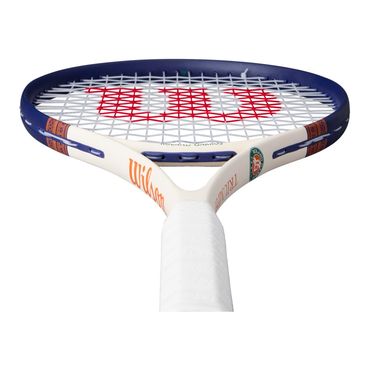 Raquete De Ténis Roland Garros Triumph Wilson Branco / Azul-4