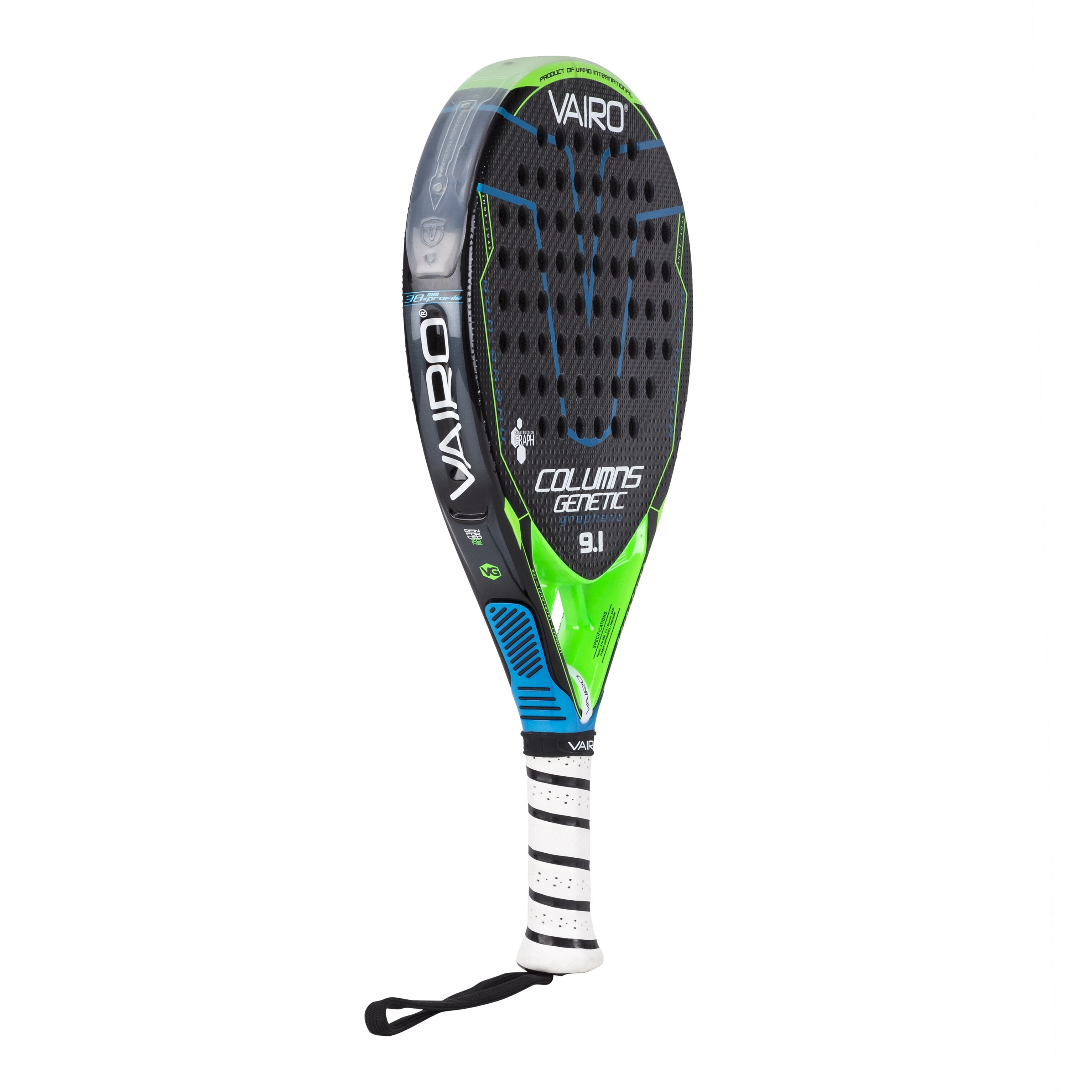 Raquete de padel Columns Genetic 9.1 Vairo Preto / Verde-2