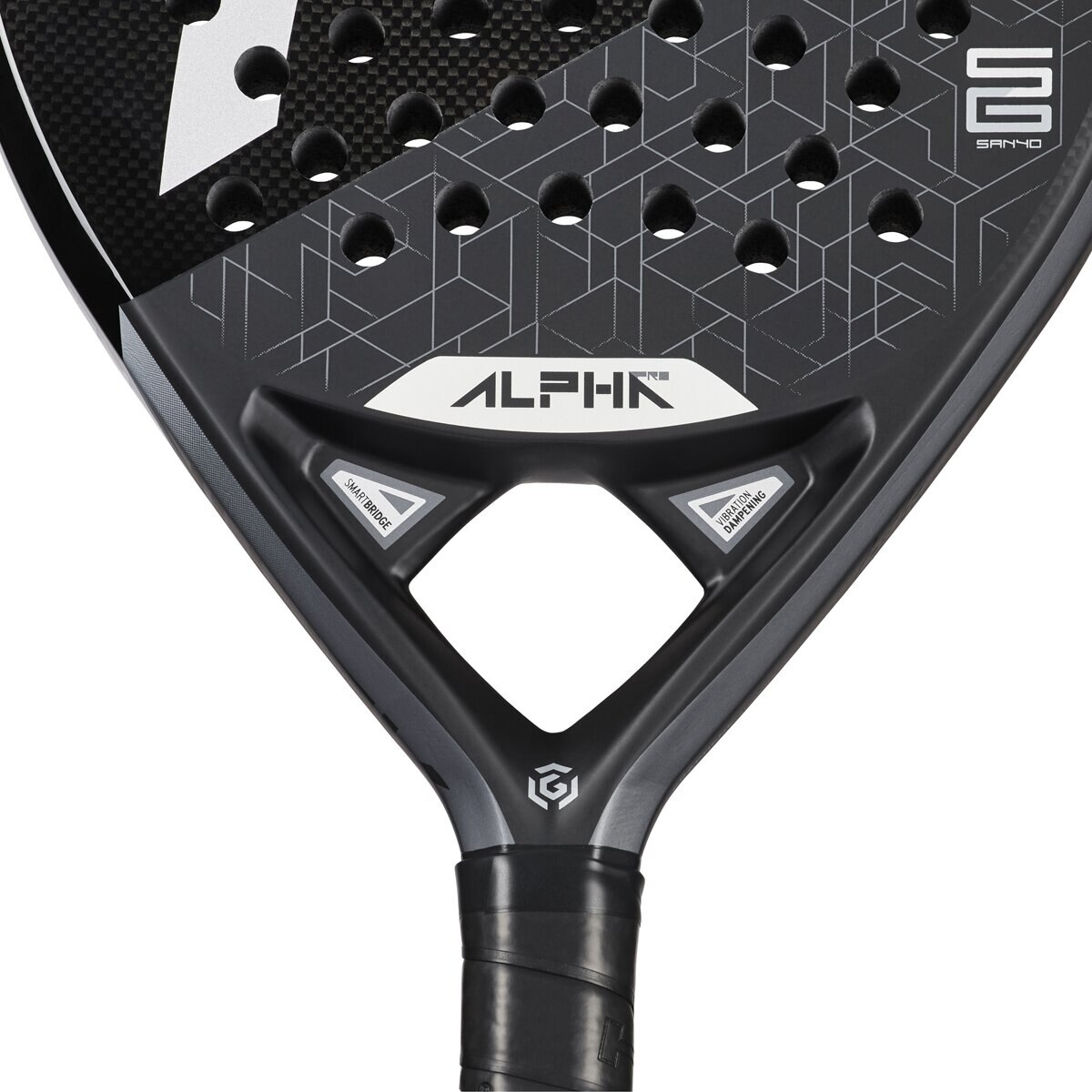 Raquete de pádel Graphene 360 Alpha Pro Head Preto / Prata-4