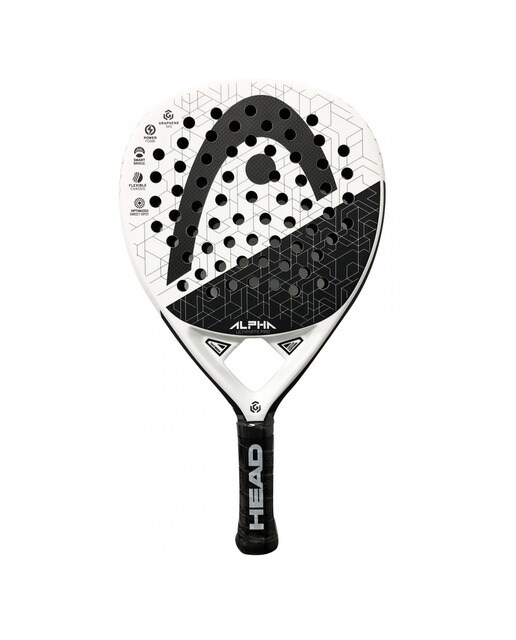 Raquete de padel Graphene 360 Alpha Ultimate Pro with CB Head Branco / Preto-1