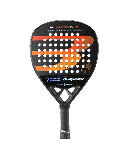 Raquete de Padel Vertex 03 Comfort WPT Amsterdam 22 Preto / Laranja-1
