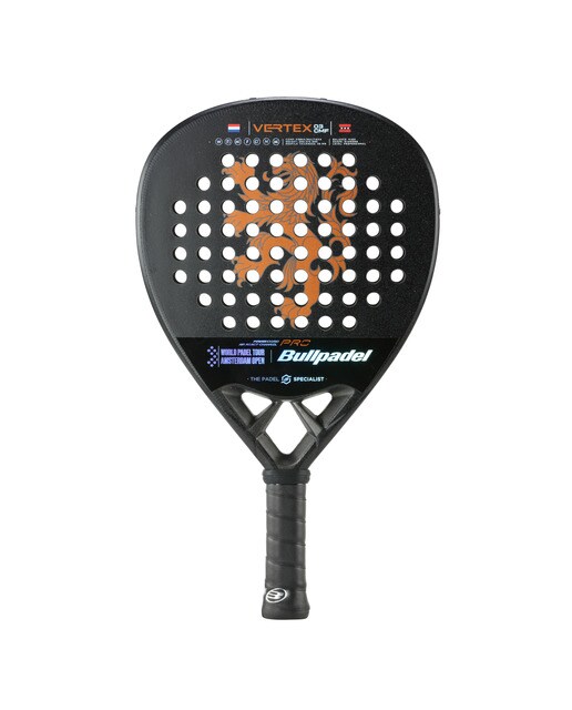 Raquete de Padel Vertex 03 Comfort WPT Amsterdam 22 Preto / Laranja-2