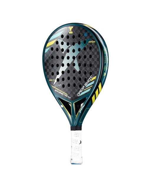 Pala de pádel Explorer Pro 5.0 Drop Shot - Azul / Naranja · El