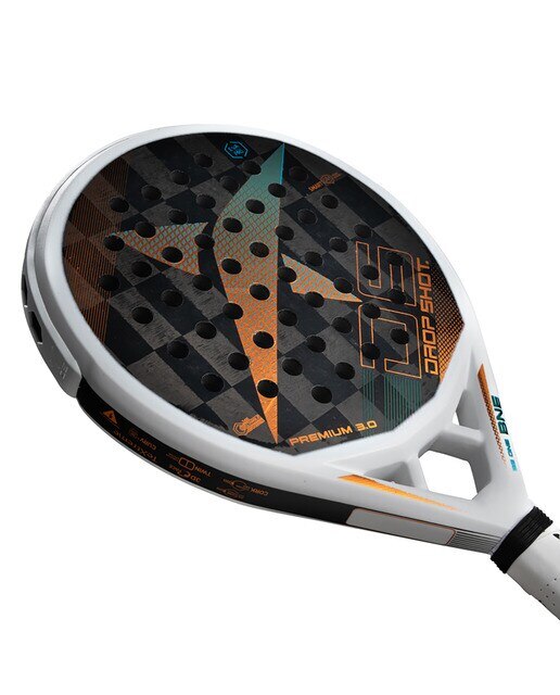 Raquete de Padel Premium 3.0 Laranja / Azul-8