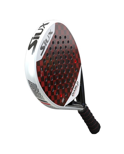 Raquete de Padel Diablo Revolution 3 Sanyo Pro Branco / Vermelho-8