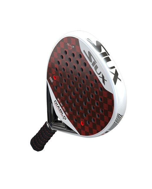 Raquete de Padel Diablo Revolution 3 Sanyo Pro Branco / Vermelho-9
