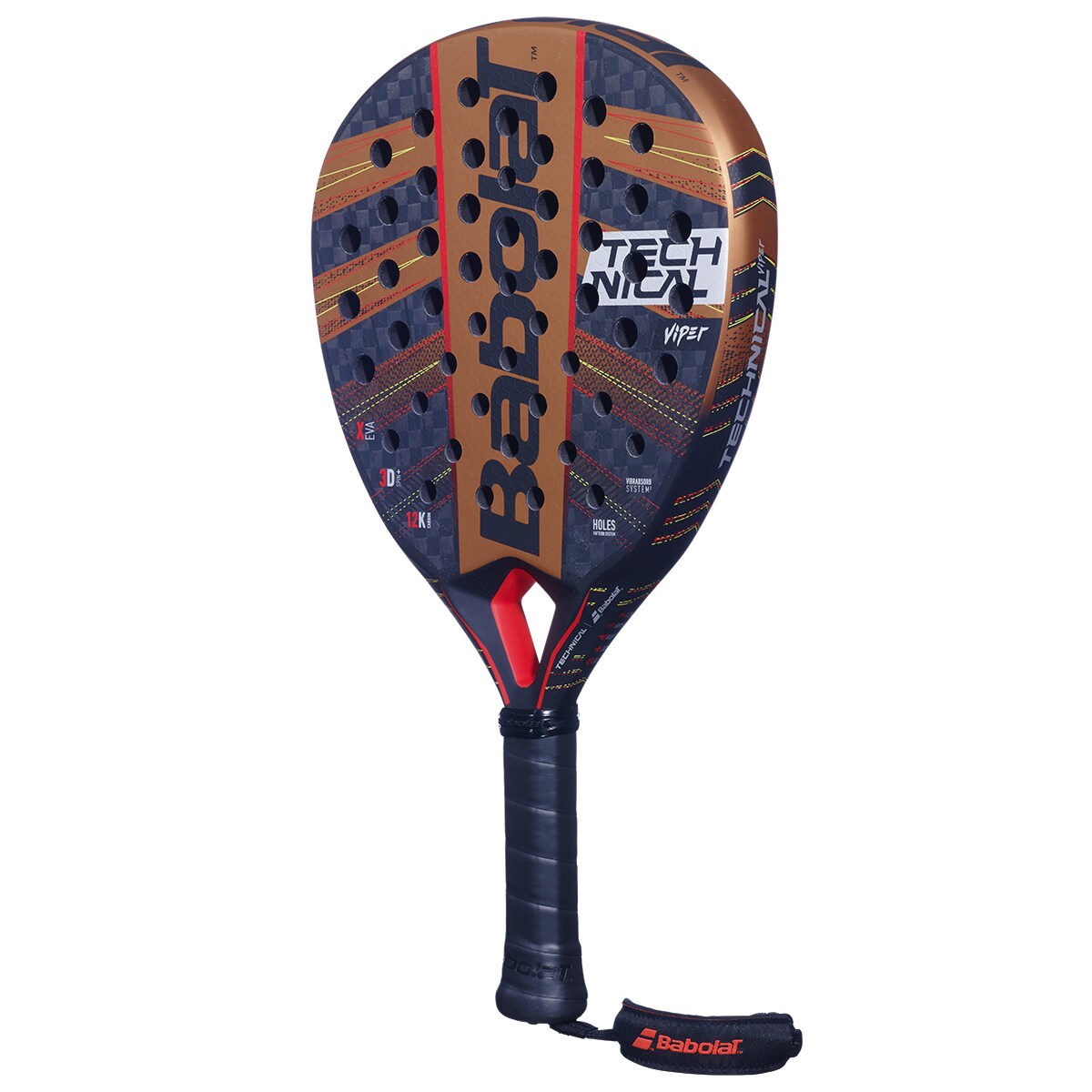 Raquete de Padel Technical Viper Vermelho / Preto-2