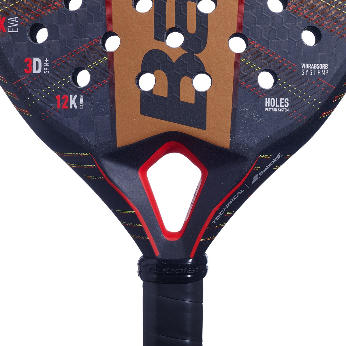 Raquete de Padel Technical Viper Vermelho / Preto-4