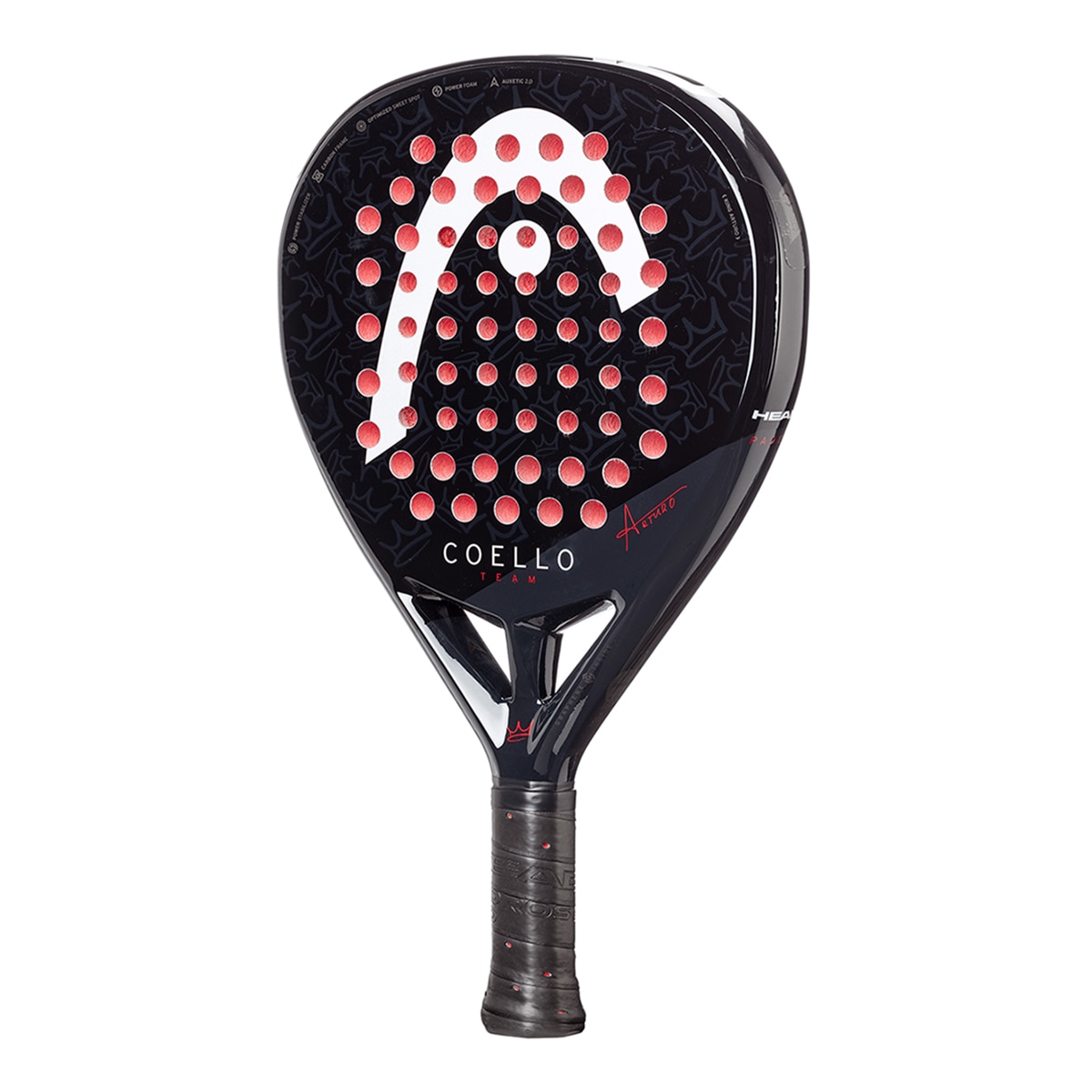 Raquete de Padel Coello Team 2025 Preto / Vermelho-3