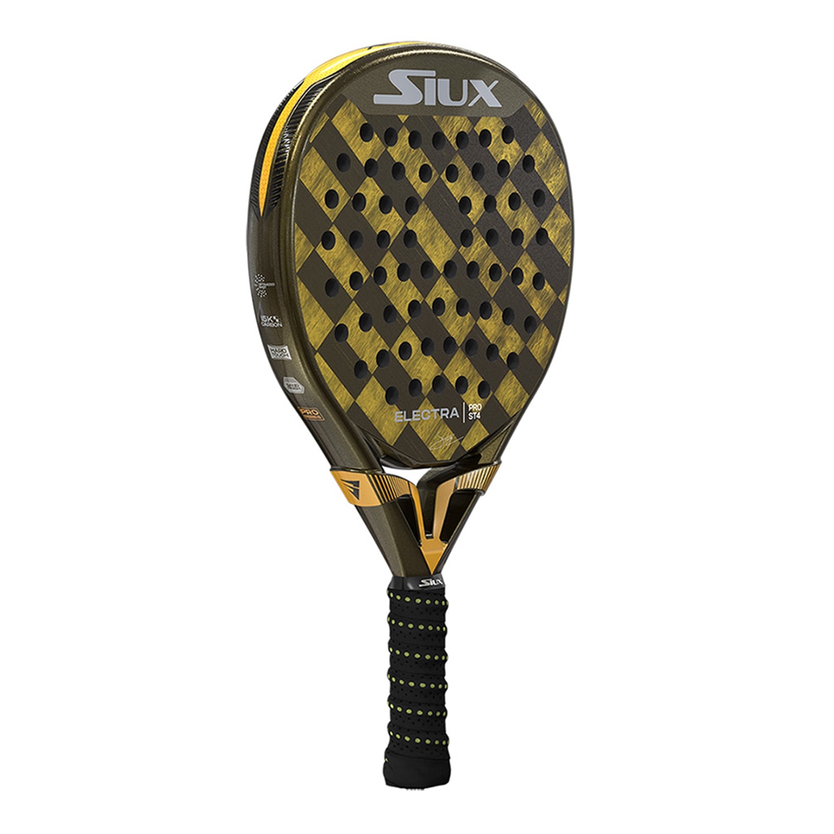 Raquete de Padel Electra Stupa Pro St4 Preto / Amarelo-3