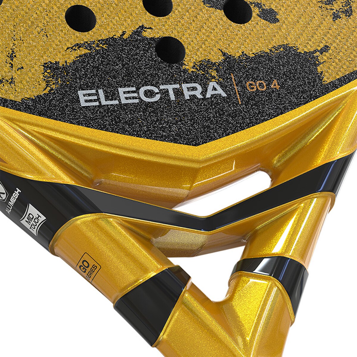 Pala De Pádel Electra Go 4 Siux - Negro / Amarillo Negro / Amarillo-6