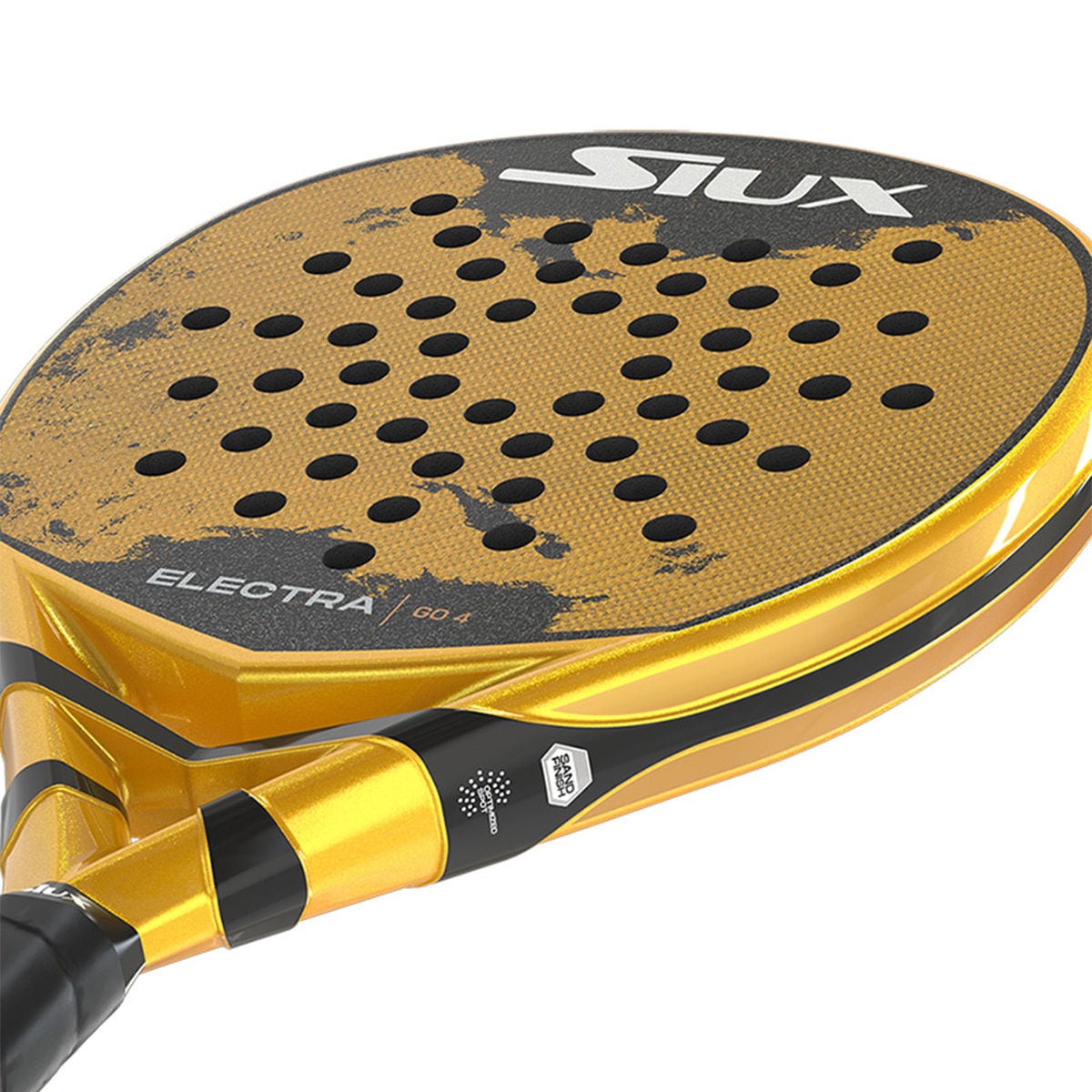 Pala De Pádel Electra Go 4 Siux - Negro / Amarillo Negro / Amarillo-8