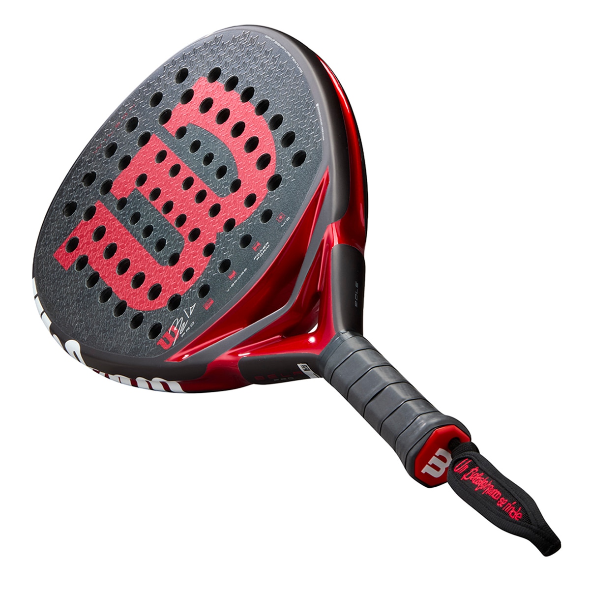 Raquete de Padel Bela Pro V3 Wilson Preto / Vermelho-7