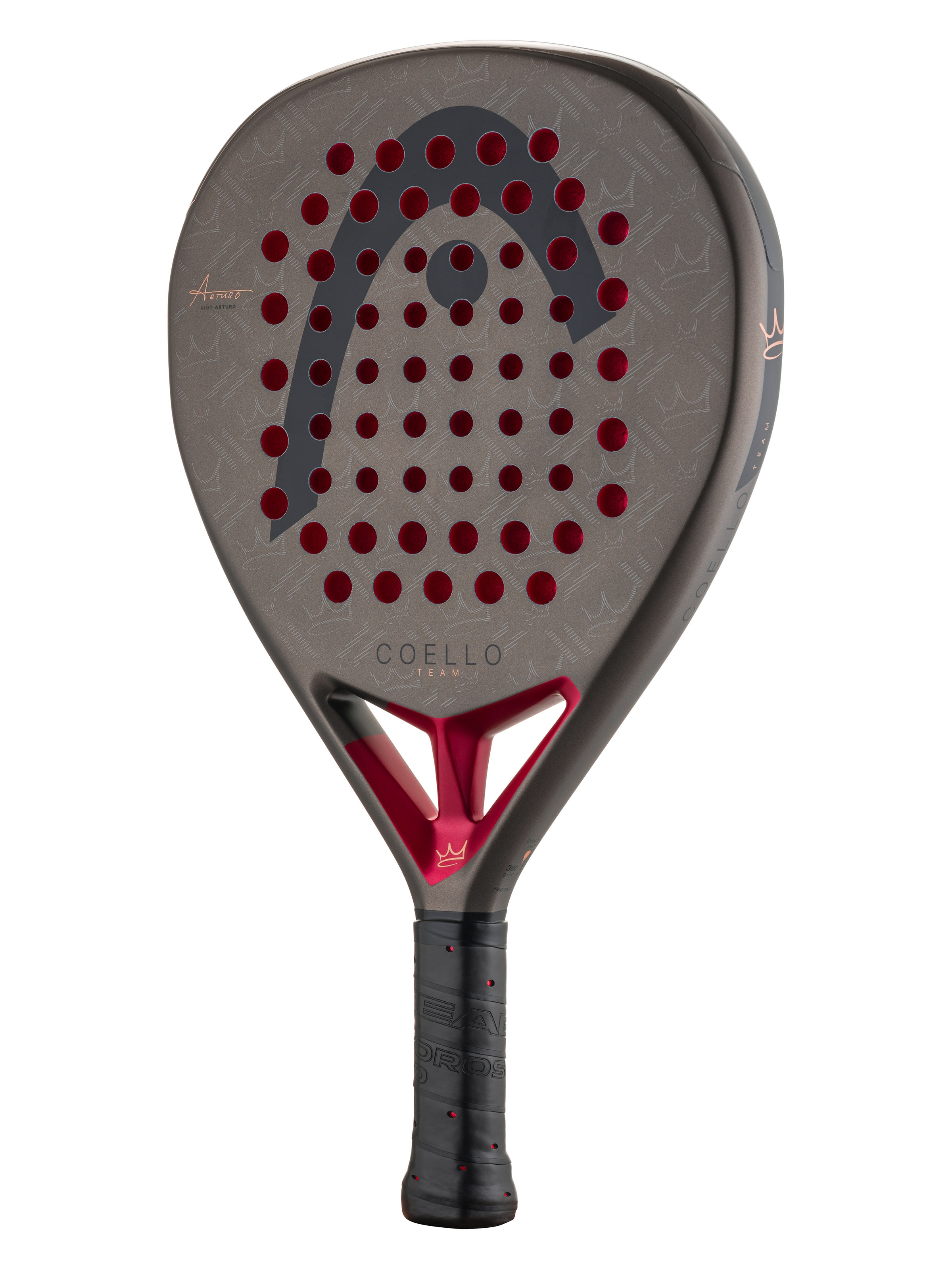 Raquete de Padel Coello Team 2026 Cinzento Antracite-2