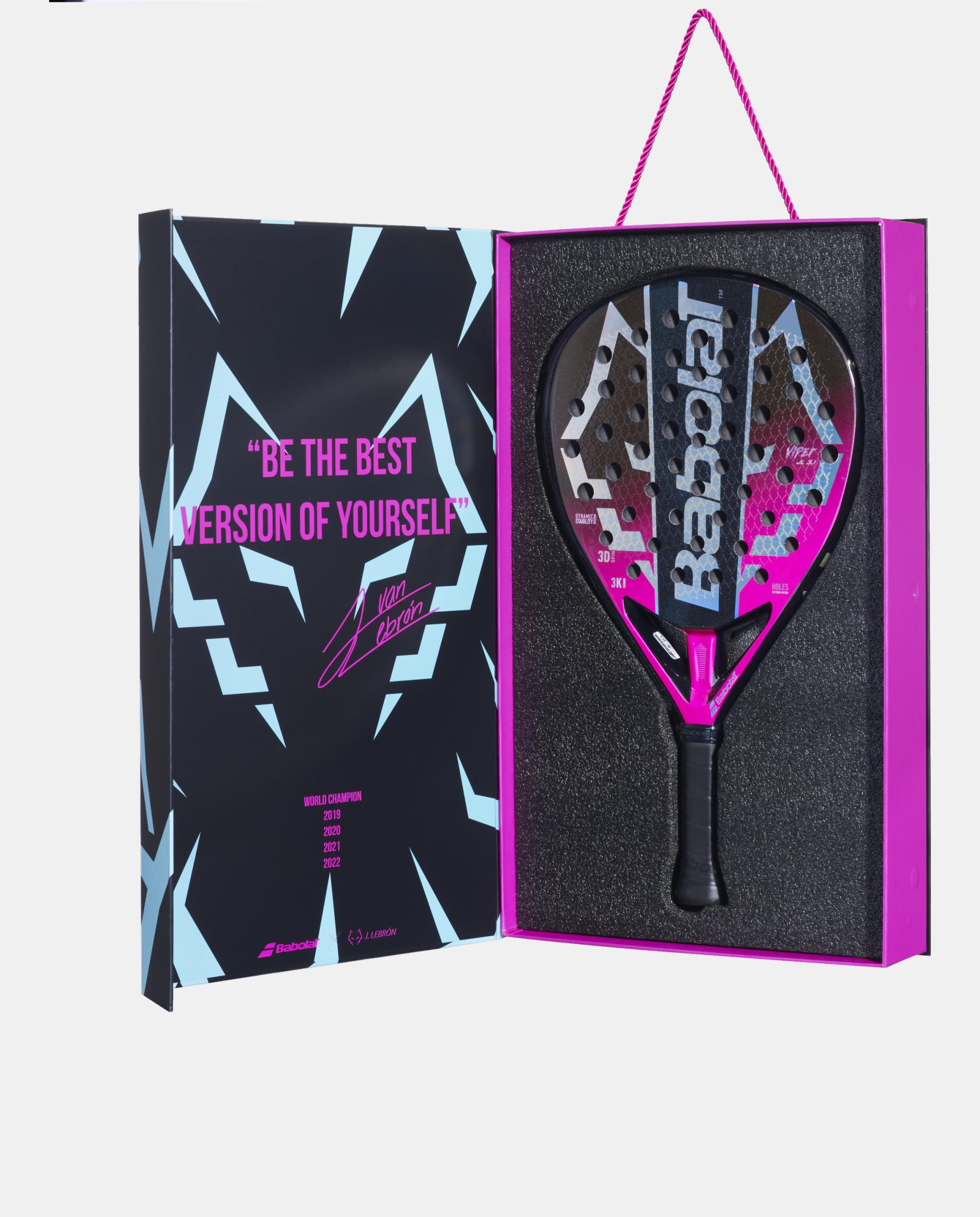 Pala de pádel VIPER JUAN LEBRON 3.1 Babolat - Negro / Morado Negro / Morado-8