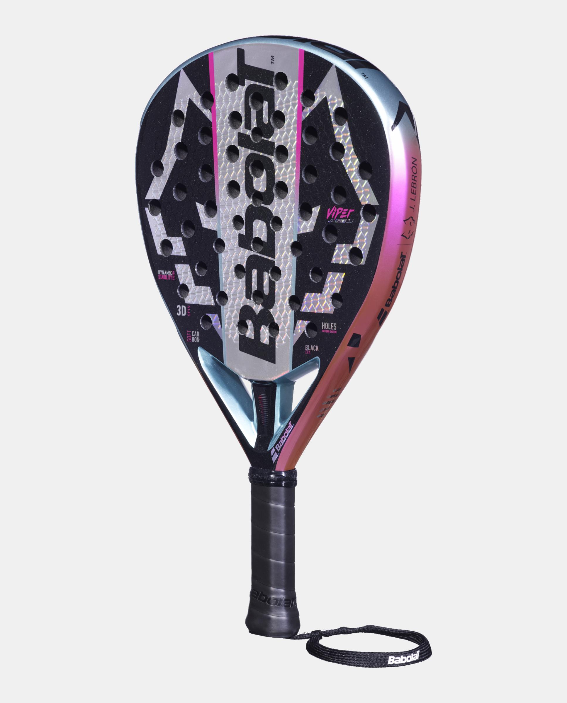 Pala de pádel VIPER SOFT JUAN LEBRON 3.1 Babolat - Negro / Morado Negro / Morado-2