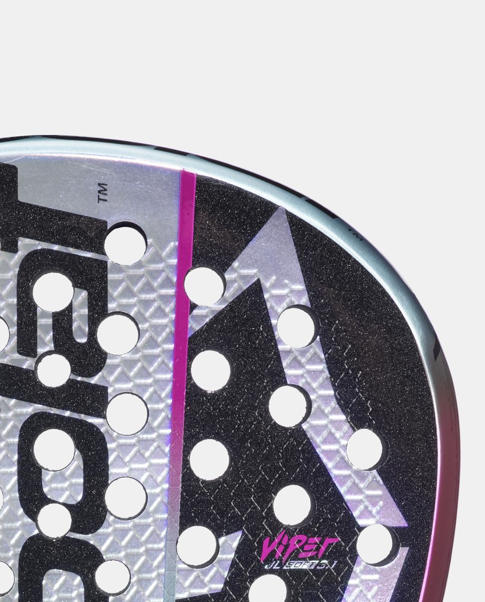 Pala de pádel VIPER SOFT JUAN LEBRON 3.1 Babolat - Negro / Morado Negro / Morado-5