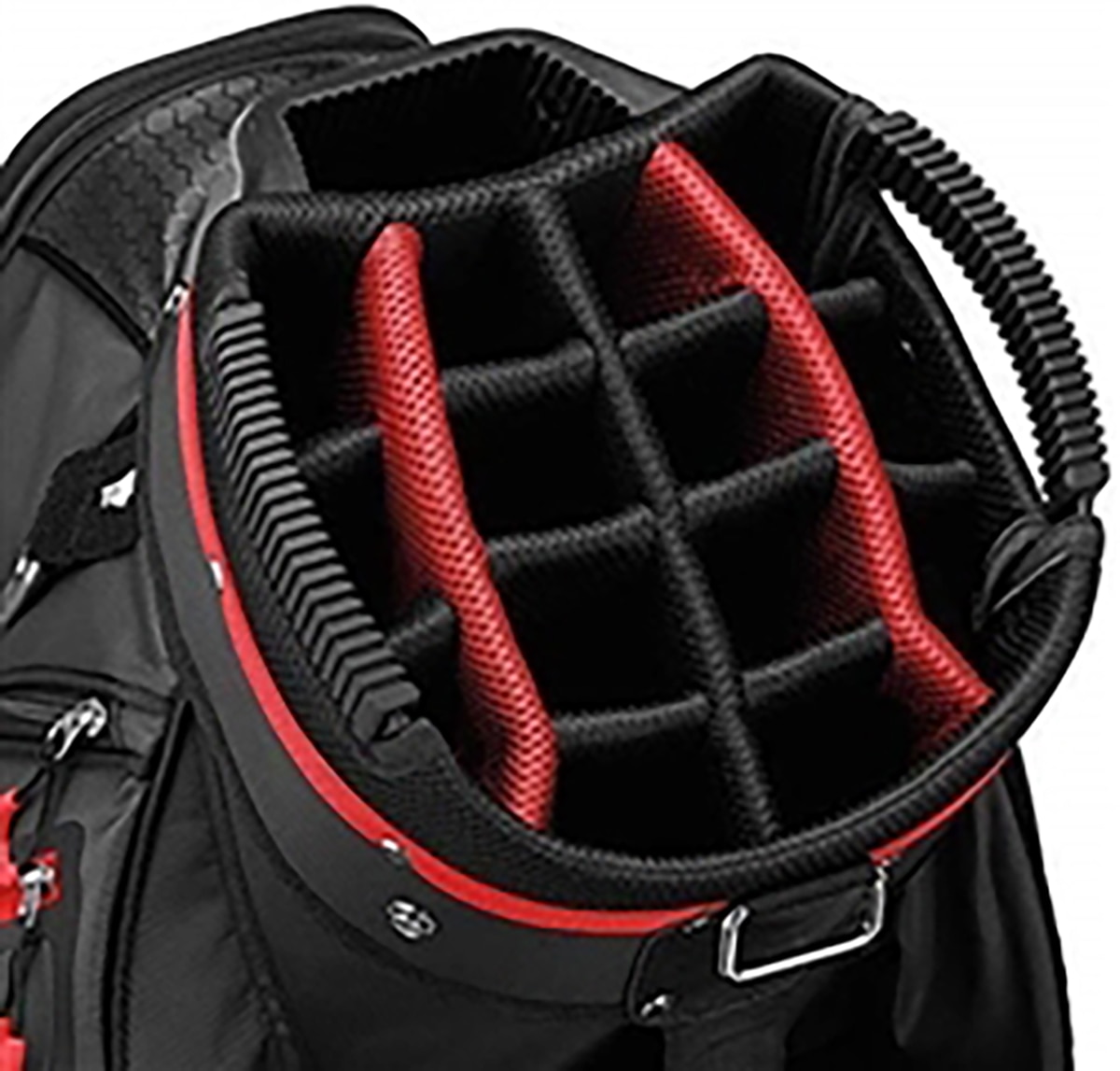 Saco Tipo Trolley Select Plus Cart Bag Preto / Vermelho-2