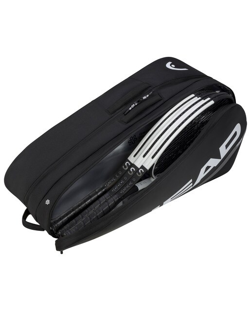 Saco de Raquetes Tour Racquet Bag L Preto / Branco-2